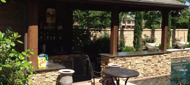 Outdoor Patio Kitchen With Shelter Frisco