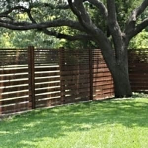 Wooden Fence In Garden