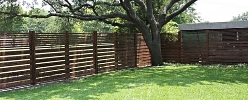 Wooden Fence In Garden