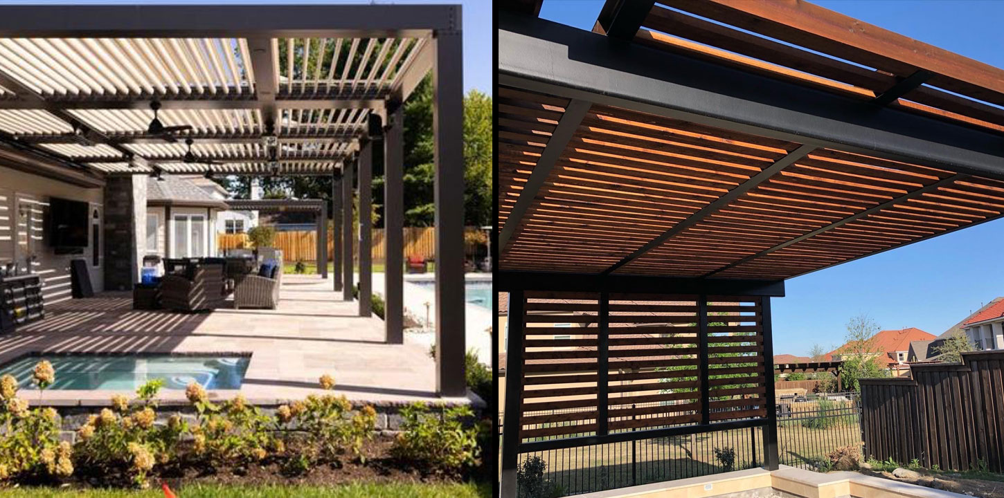 Aluminum Pergolas vs Wooden Pergolas What's the Difference? Platinum